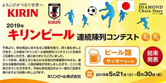 2019年 キリンビール 連続陳列コンテスト ビール類 サッカーコース